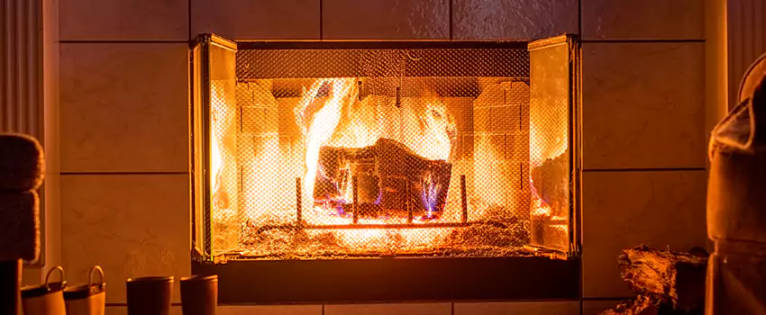 Mendota Hearth Landscape Fireplace Installation in Janesville, Wisconsin