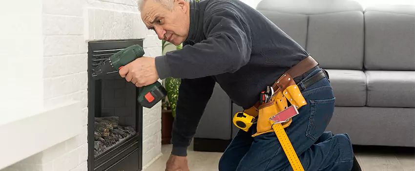 New Indoor Fireplace Installation in Janesville, Wisconsin