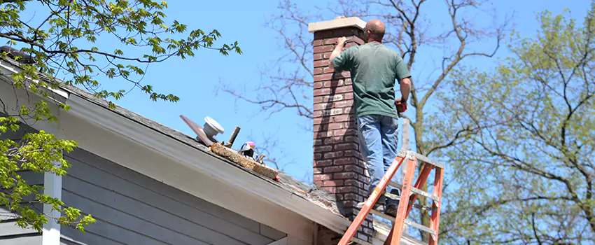 Vinyl and PVC Chimney Flashing Installation in Janesville, WI